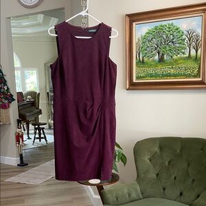 Ann Taylor Rich Purple Midi Dress